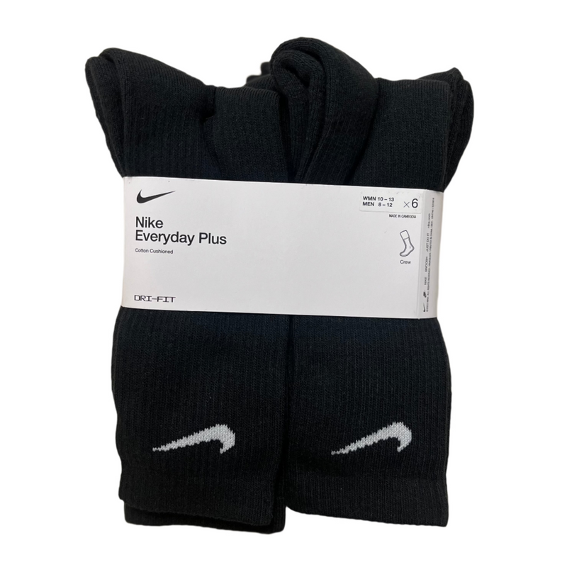 Nike Everyday Plus Cotton Cushioned Crew Dri-Fit / 6 Pack / Multiple Size Options*