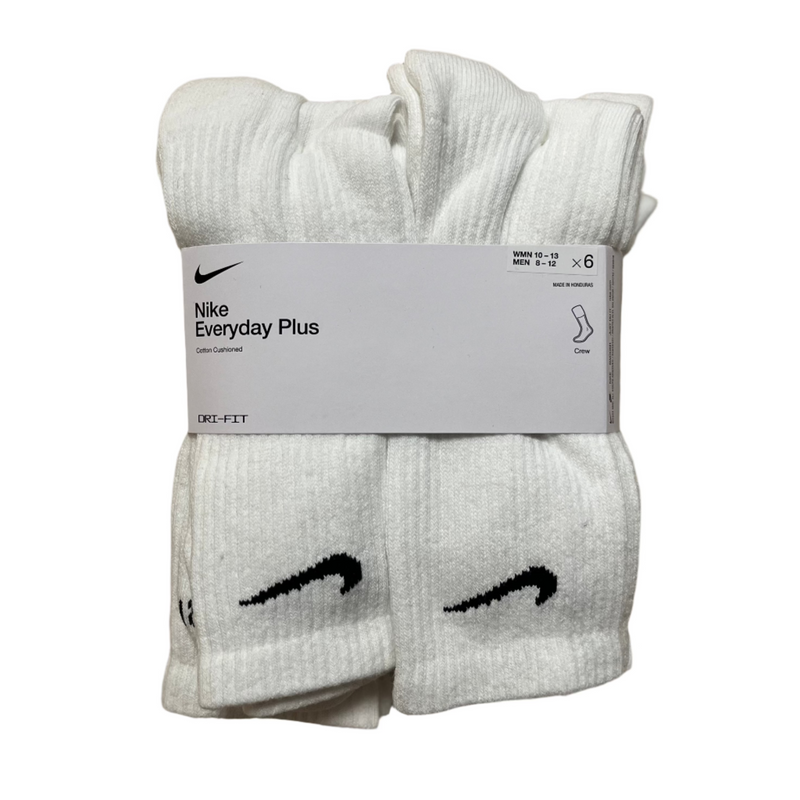 Nike Everyday Plus Cotton Cushioned Crew Dri-Fit / 6 Pack / Multiple Size Options*