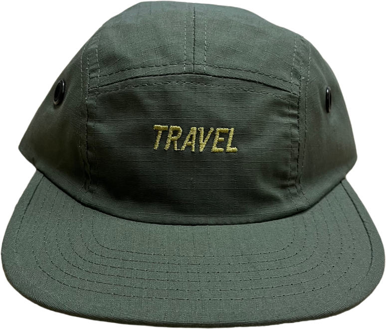 Travel Font Ripstop 5-Panel Cap