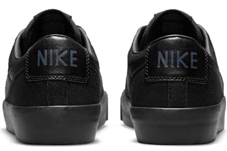 Nike sb blazer low black leather best sale